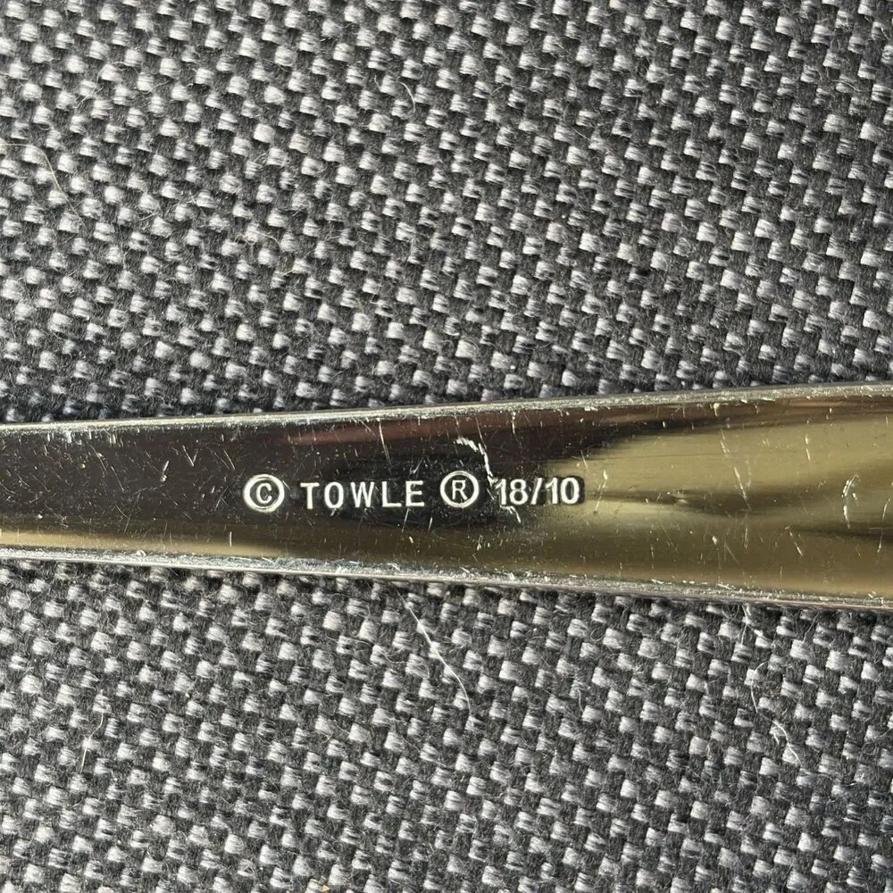 Towle Silver Copenhagen Set of 4 OVAL SOUP SPOONS 18/10 Stainless Flatware